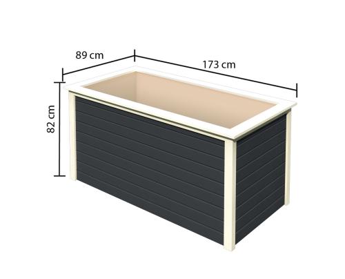 magaságyás KARIBU HOCHBEET 192 (39050) antracit