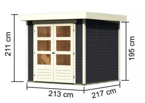 dřevěný domek KARIBU ASKOLA 2 (38648) antracit