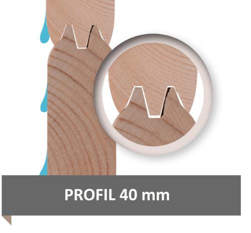 dřevěná garáž KARIBU 39936 40 mm antracit 