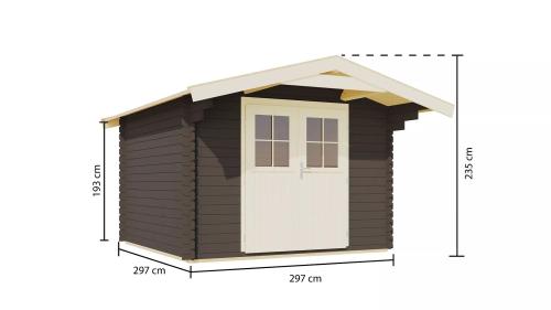 dřevěný domek KARIBU RENTRUP 5 (38774) terragrau