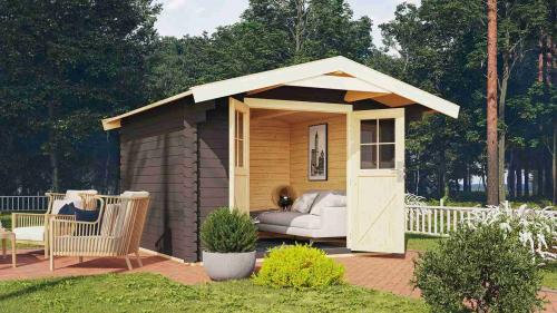 dřevěný domek KARIBU RENTRUP 5 (38774) terragrau