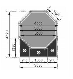 bazén KARIBU model 1D (44409) 4,8 x 4,0 m