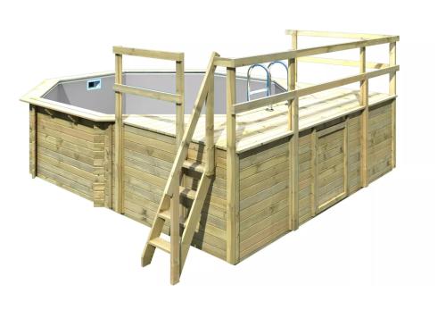bazén KARIBU model 2D (44413) 5,5 x 4,7 m