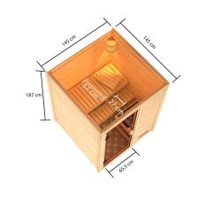 finská sauna KARIBU SANDRA (6160) - V140