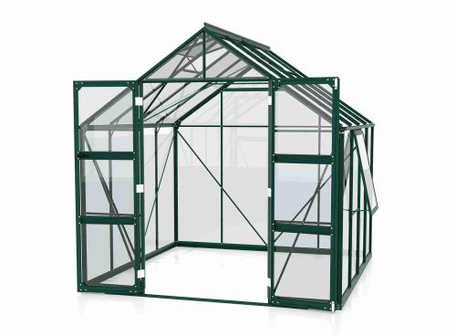 skleník VITAVIA OLYMP 6700 čiré sklo 3 mm zelený