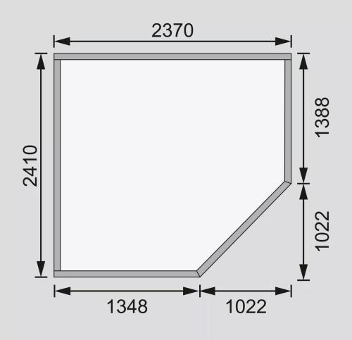 dřevěný domek KARIBU SCHWANDORF 5 (73471) terragrau