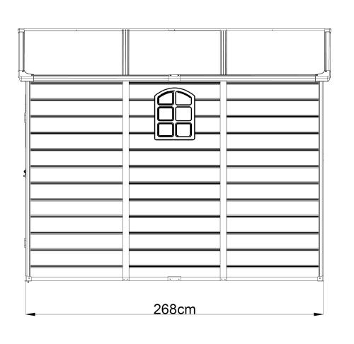 plastový domček LANITPLAST LONGFORD 69