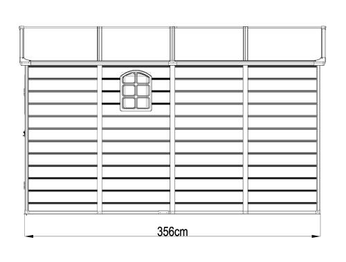 plastový domček LANITPLAST LONGFORD 612