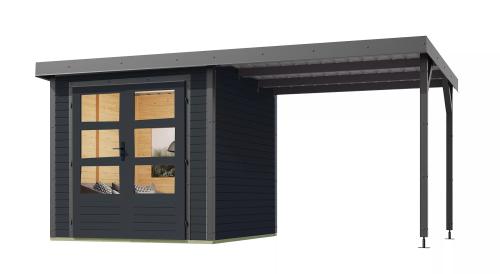 hybridní domek KARIBU JUPITER C (93430) antracit / terragrau