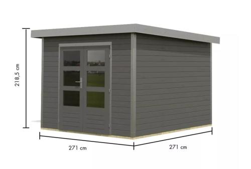 hybridní domek KARIBU PLUTO B (97895) terragrau / terragrau