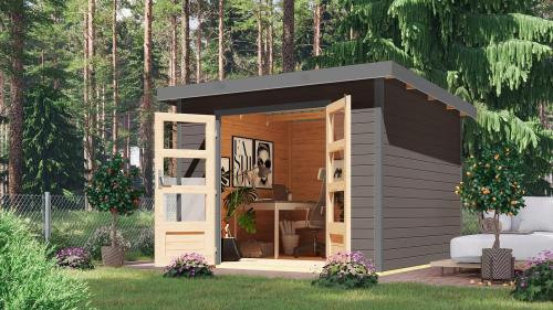 hybridní domek KARIBU PLUTO B (97895) terragrau / terragrau