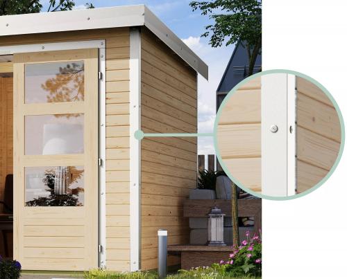 hybridní domek KARIBU PLUTO B (97894) terragrau / bílý