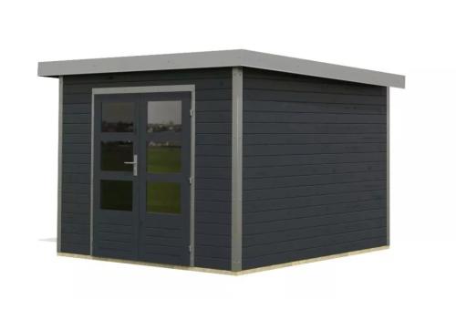 hybridní domek KARIBU PLUTO C (97898) antracit / terragrau