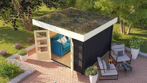 dřevěný domek KARIBU OLAF 5 (97613) antracit