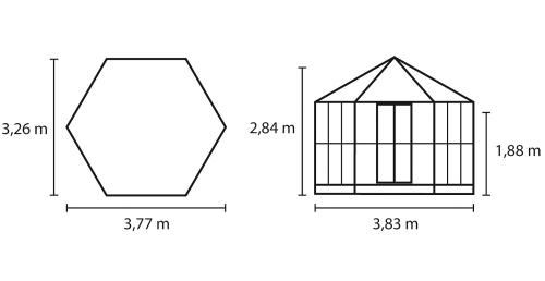 záhradný pavilón VITAVIA HERA 9000 biely