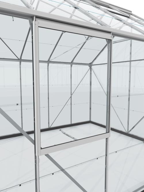 stenové ventilačné okno strieborné VITAVIA typ V (40000545) sklo 3 mm