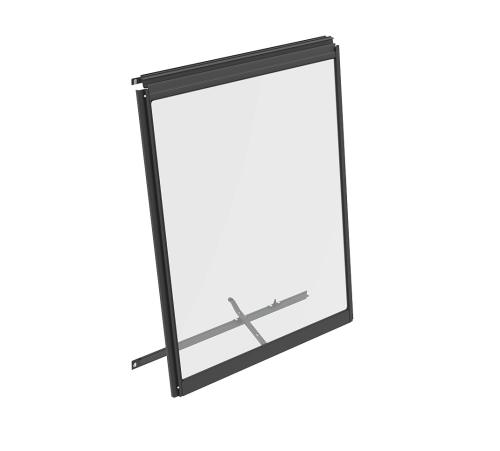 stěnové ventilační okno černé VITAVIA typ V (40000607) sklo 3 mm