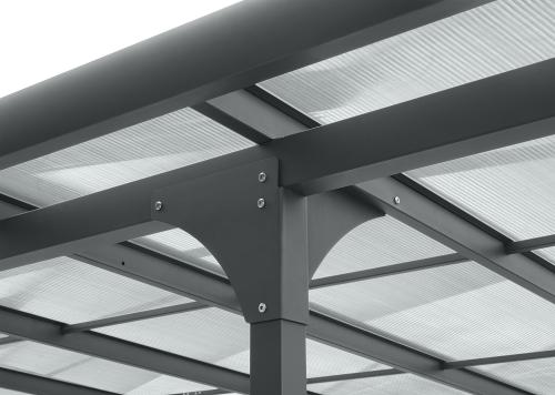 hliníková pergola LANITPLAST ALU 53 antracit + bronz PC