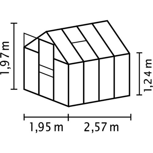 skleník VITAVIA VENUS 5000 PC 6 mm černý