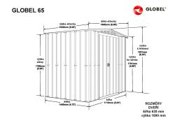 domek GLOBEL 65 ZELENÝ se střešním oknem - V166