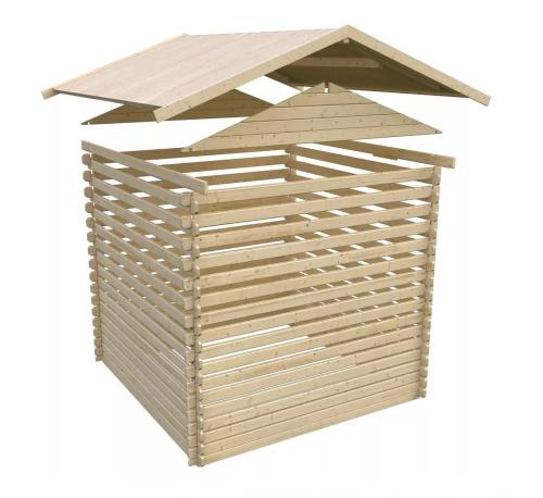 dřevěný domek KARIBU SUDEN 2 (77802) natur