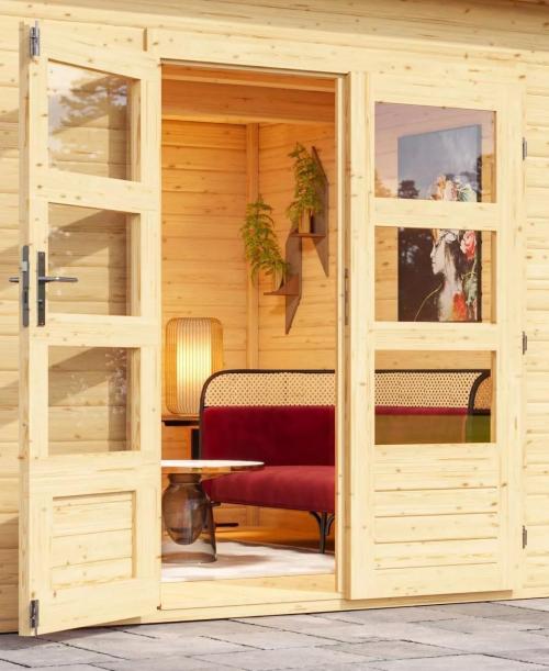 dřevěný domek KARIBU TRITTAU 5 (91499) natur
