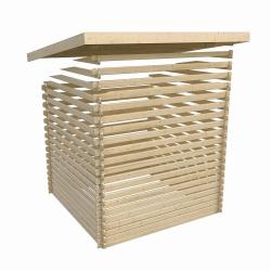 dřevěný domek KARIBU TRITTAU 5 + přístavek 330 cm (41578) terragrau