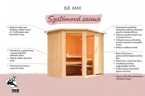 finská sauna KARIBU FIONA 3 (49442)