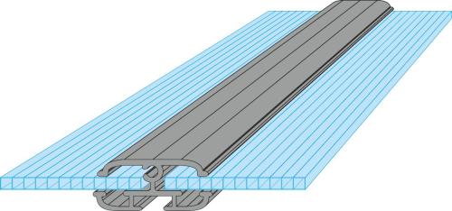 skleník LANITPLAST SARANA 6x8 PC 4 mm černý