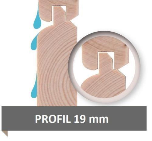 dom drewniany KARIBU LAHAR 3,5 + nadstawka 240 cm (12486) terragrau