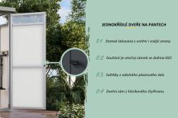 plechový domek KARIBU OSTEN 1,5 (12507) šedý 