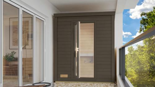sauna fińska KARIBU HYTTI 0 (356) terragrau