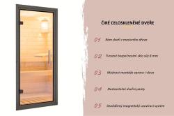 finská sauna KARIBU ARES 1 (217) terragrau / antracit