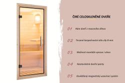 finská sauna KARIBU MONTEREY (34032) černá