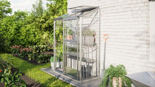 skleník VITAVIA IDA 900 čiré sklo 3 mm stříbrný