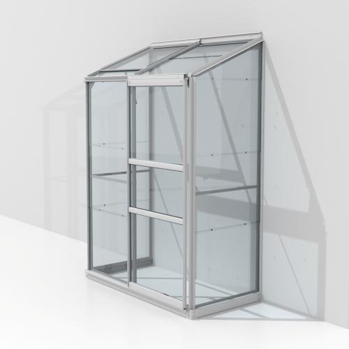 skleník VITAVIA IDA 900 čiré sklo 3 mm stříbrný