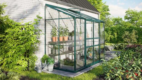 skleník VITAVIA IDA 3300 čiré sklo 3 mm zelený