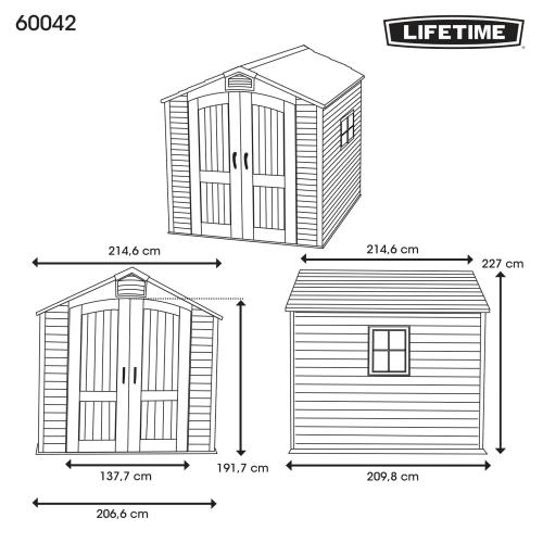 domek plastikowy LIFETIME model 60042