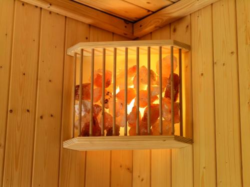 saunová soľná krištáľová lampa KARIBU (52931)