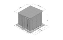 plastový domek LANITPLAST NEVADA 88