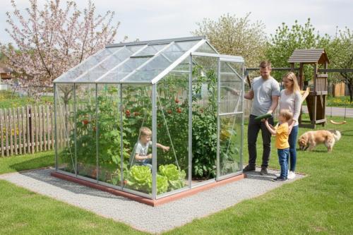 skleník LANITPLAST LIMES Viva V6/3 čiré sklo 3 mm