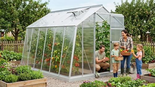 skleník LANITPLAST LIMES Viva V7/6  2,47x5,95 m PC 6 mm