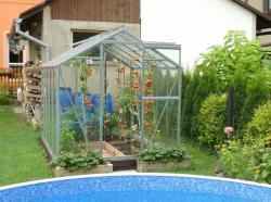 skleník LIMES Hobby H6/4,5 čiré kalené sklo 4 mm