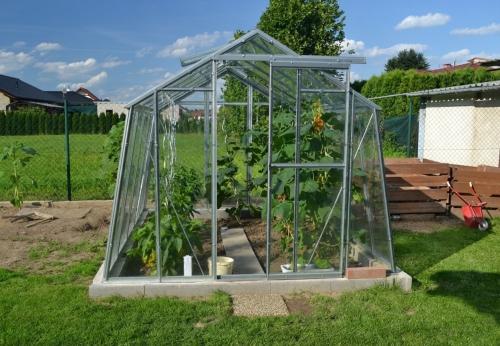 skleník LIMES Hobby H7/6 čiré kalené sklo 4 mm