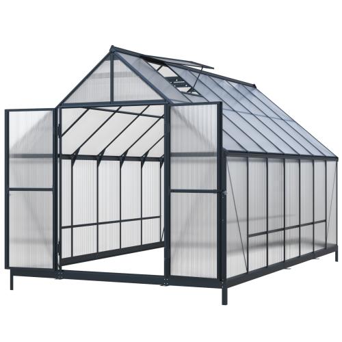 skleník LANITPLAST SARANA 8x14 PC 4 mm čierny