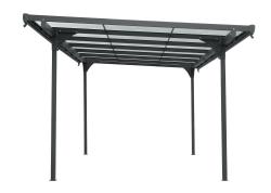 pergola LANITPLAST ALU 53 antracit + bronz PC - V211