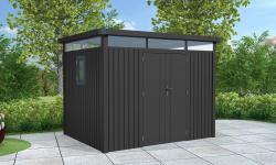 plechový domek LANITPLAST MARBURG 108 ANTRACIT - V213