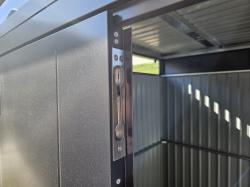 plechový domek LANITPLAST MARBURG 108 ANTRACIT - V213