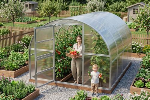 skleník LANITPLAST TIBERUS SE 3x4 m PC 4 mm