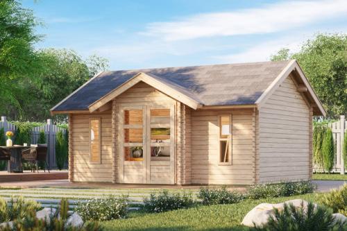 dřevěný domek KARIBU NORDLAND (48359) natur
